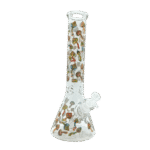 14 INCH MUSHROOM MADNESS BONG - GREEN ACID TRIP