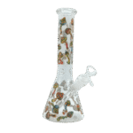10 INCH MUSHROOM MADNESS BONG - GREEN ACID TRIP