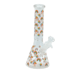 10 INCH MUSHROOM MADNESS BONG - RAINBOWS