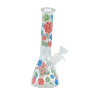 10 INCH CARNIVAL LOLLIPOP - RED BLUE GREEN