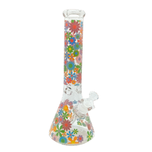14 INCH 7MM SPRINGS FLOWER BONG - BIG BRIGHT