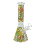 14 INCH 7MM SPRINGS FLOWER BONG - MULTICOLOR