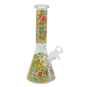 14 INCH 7MM SPRINGS FLOWER BONG - MULTICOLOR