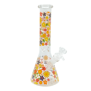 10 INCH SPRINGS FLOWER BONG - YELLOW