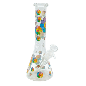 10 INCH HAPPINESS BONG - RAINBOW