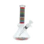 9 INCH TRIBAL TOKES SPECIAL BEAKER BONG - CRIMSON WAVE