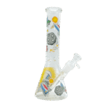 10 INCH GALAXIES COLLIDE BONG - BURGER BLASTER