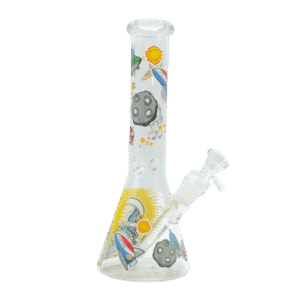 10 INCH GALAXIES COLLIDE BONG - BURGER BLASTER