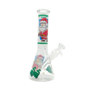 10 INCH CHRISTMAS BONG - SUPRISED SANTA