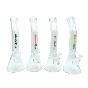 16 INCH XTREME BONG WITH BENT NECK, ASSORTED COLORS