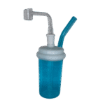 7IN FRAPPUCCINO DAB RIG WITH GLASS BANGER - BLUE