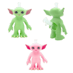8.5 INCH GROGU 3-D BONG *NEW* - PINK OR GREEN, SOLD ASSORTED