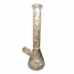 16 INCH FROSTED ETCHED BEAKER BONG WITH GIANT BASE PERK AND MATCHING FROSTED BOWL - Image 3