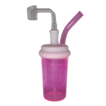 7IN FRAPPUCCINO DAB RIG WITH GLASS BANGER - PINK