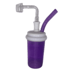 7IN FRAPPUCCINO DAB RIG WITH GLASS BANGER - PURPLE