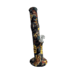 14 INCH SILICONE STRAIGHT TUBE BONGS - CASINO COLORS
