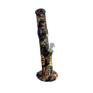 14IN SILICONE STRAIGHT TUBE BONGS - CASINO COLORS