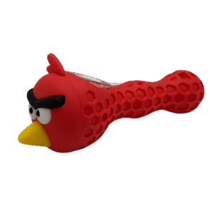 SILICONE PIPE WITH GLASS BOWL - ANGRY BIRDS