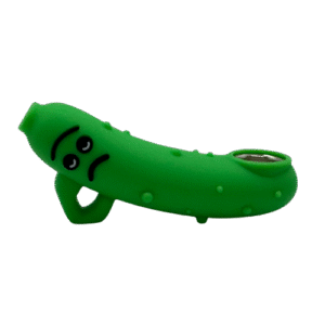 SILICONE PIPE WITH GLASS BOWL - PICKLES