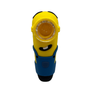 SILICONE PIPE WITH GLASS BOWL - MINIONS