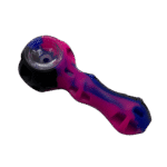 SILICONE HEXAGON PIPE - BLUE PINK BLACK