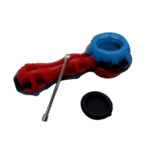 SILICONE HEXAGON PIPE - BLUE RED BLACK - Image 2