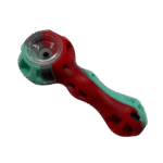 SILICONE HEXAGON PIPE - RED TEAL GREY