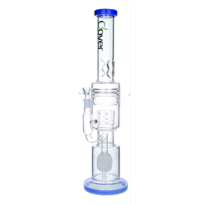 CLOVER 20.5 INCH HEAVY DUTY PIANNAPLE PERK RIG, COBALT BLUE