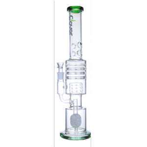 CLOVER 20.5 INCH HEAVY DUTY PIANNAPLE PERK RIG, GREEN
