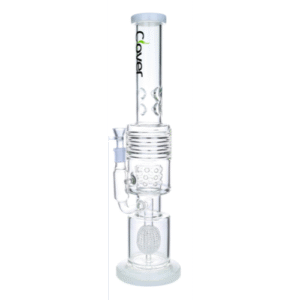 CLOVER 20.5 INCH HEAVY DUTY PIANNAPLE PERK RIG, WHITE