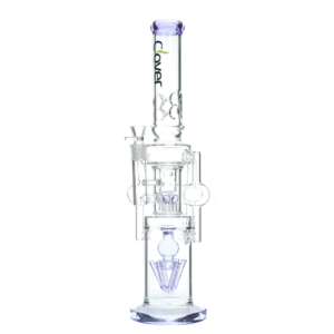CLOVER 19 INCH NEURO NEBULIZER RIG WITH DOUBLE RECYCLER, PURPLE