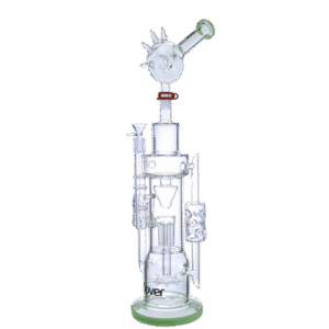 CLOVER 24 INCH MOTHER OF SPIKE RIG, LIGHT SLYME GREEN