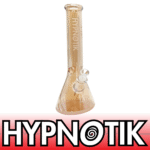 14 INCH 7MM HYPNOTIK ELECTROPLATED FALLING TREE BONG, GOLD