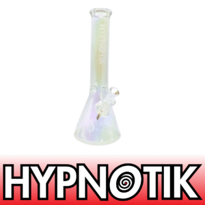 14 INCH 7MM HYPNOTIK ELECTROPLATED FALLING TREE BONG, RAINBOW