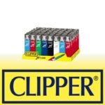 DISPLAY OF 48 CLIPPER CLASSIC JET FLAME LIGHTERS