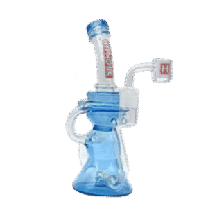 HYPNOTIK 8 INCH TEDDY TUBES SIPPY RIG WITH BOWL AND BANGER, BLUE