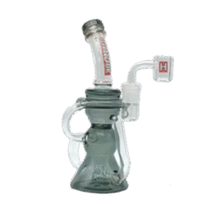 HYPNOTIK 8 INCH TEDDY TUBES SIPPY RIG WITH BOWL AND BANGER, SMOKE