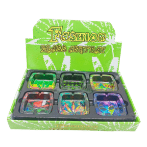 GLASS ASH TRAY - 6 PC