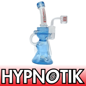 HYPNOTIK 8 INCH TEDDY TUBES SIPPY RIG WITH BOWL AND QUARTZ BANGER, BLUE