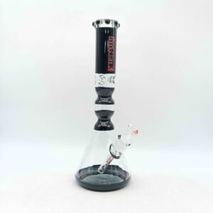 16INCH 7MM HYPNOTIK GROOVY CURVES BONG - BLACK