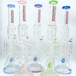 21 INCH HYPNOTIK QUEEN OF PERKS BONG, BLUE JADE