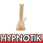 10 INCH HYPNOTIK ELECTROPLATED FALLING TREE BONG, GOLD