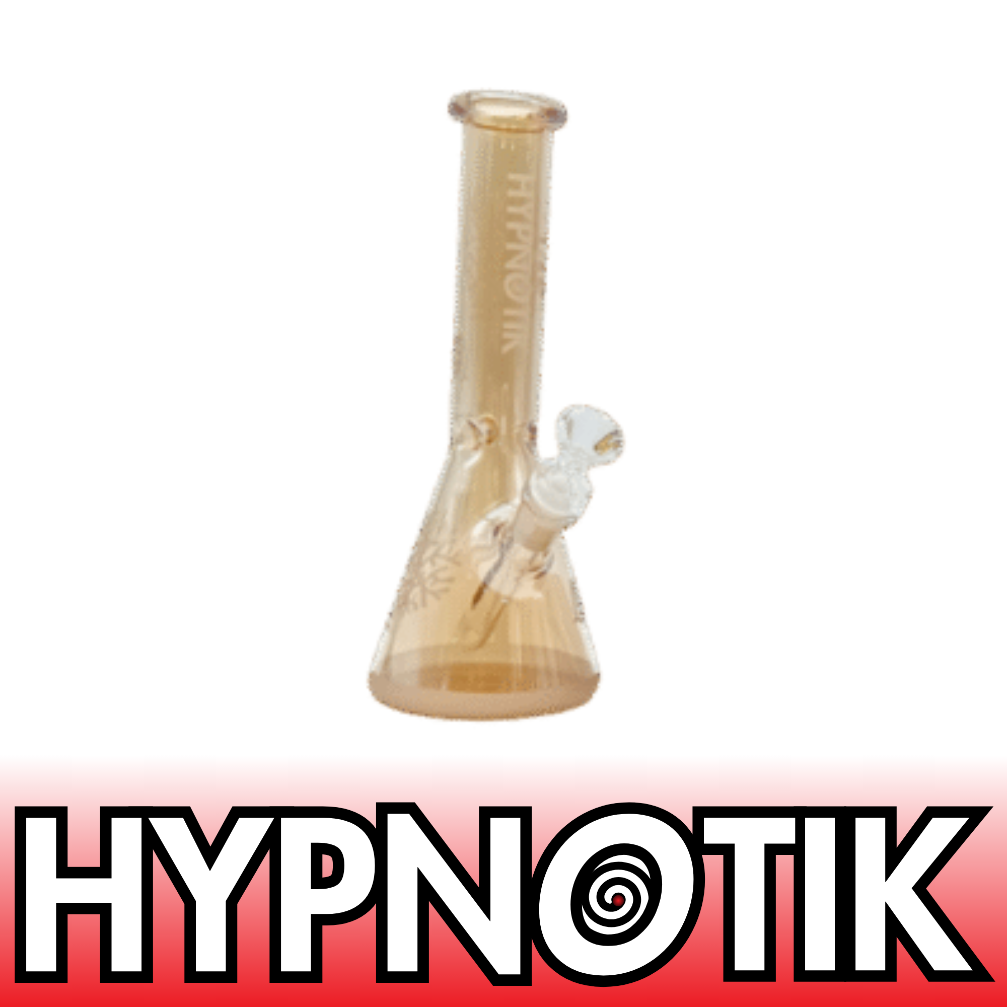 10 INCH HYPNOTIK ELECTROPLATED FALLING TREE BONG, GOLD