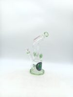 HYPNOTIK 12.5 INCH DOUBLE BARREL SPIRAL RIG WITH IN-LINE PERK. COMES WITH BOWL AND BANGER, GREEN - Image 2