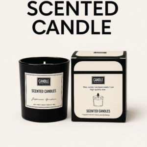 AROMATHERAPY SOY CANDLE IN GLASS JAR, VANILLA BEAUTY