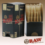 RAW BLACK 75 1-1/4 BULK CONES