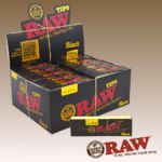 RAW BLACK TIPS, 50 PACKS PER BOX
