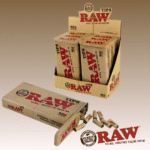 RAW CLASSIC PRE-ROLLED TIPS, 6 TINS OF 100