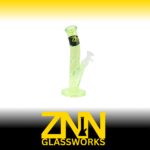ZNN GLASSWORKS 10 INCH TOP CURVE BONG, GREEN