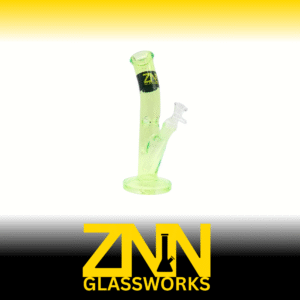 ZNN GLASSWORKS 10 INCH TOP CURVE BONG, GREEN